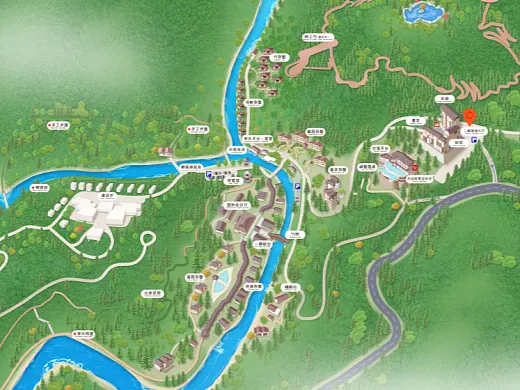 斗门结合景区手绘地图智慧导览和720全景技术，可以让景区更加“动”起来，为游客提供更加身临其境的导览体验。